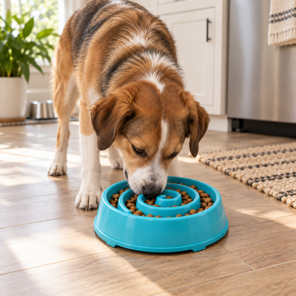 Slow feeder bowl for dogs