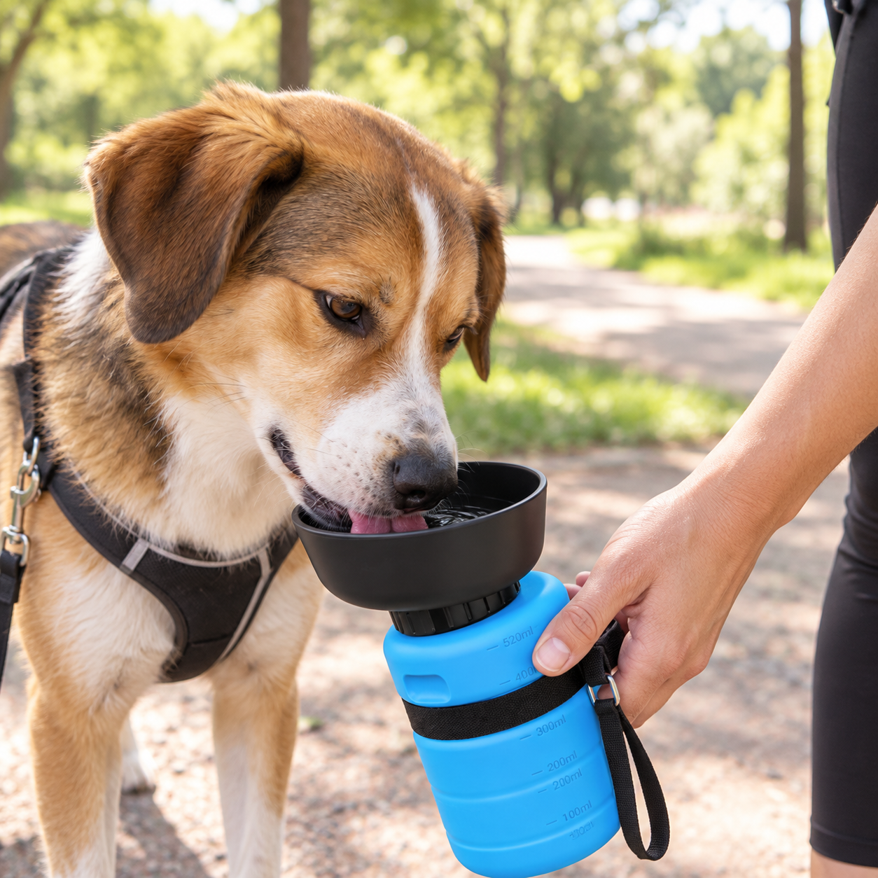 Portable dog water bottle
