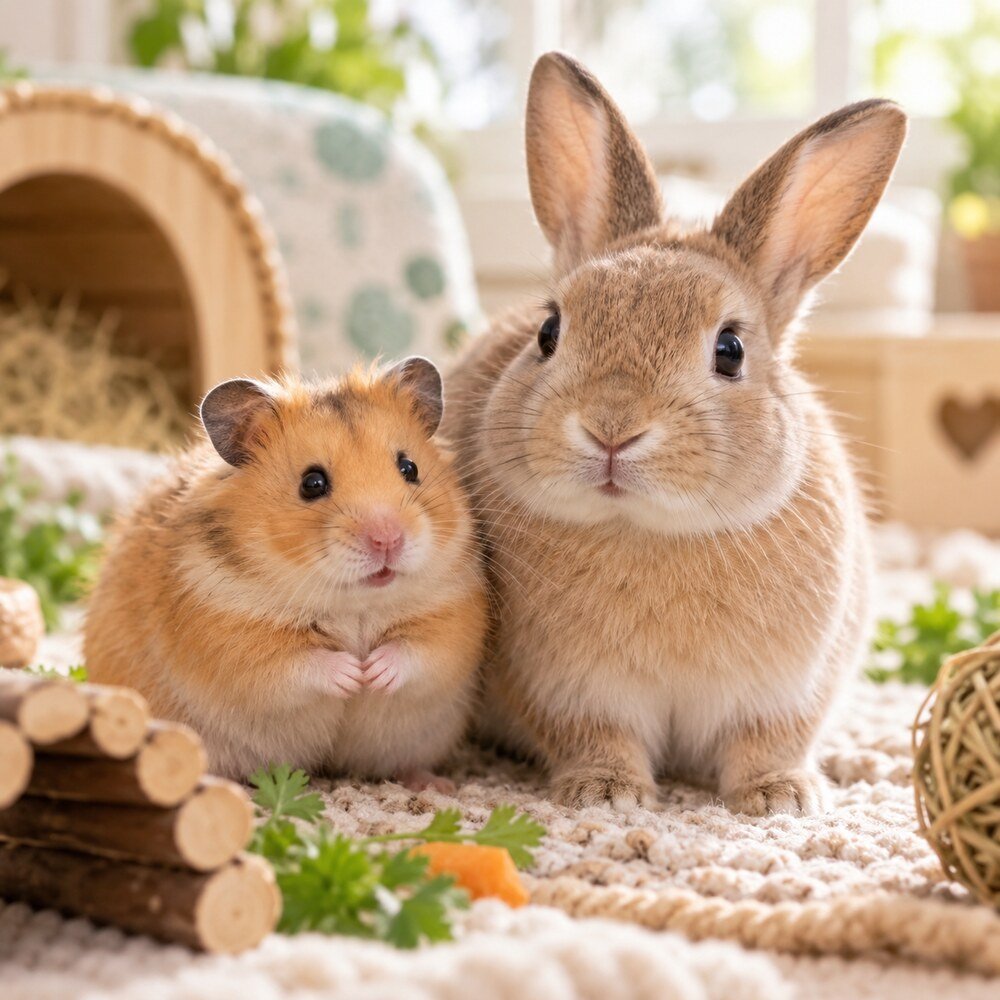Happy small pets